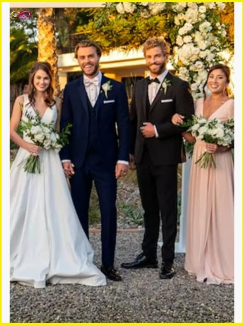 Slim Fit Three Piece Suit Set Classic Elegant Business Formal Wear Tuxedo